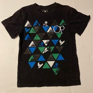 OP 6/7 boys black Ocean Pacific beach surfing short sleeve t- shirt